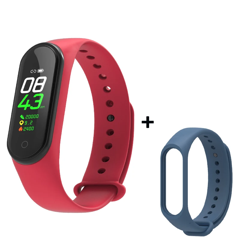 As shown26 Smart Fitness Bracelet M4 Tracker Waterproof Pedometer Blood Pressure Watch Support Multi-Languauge Wristband For Men Women Kids - Цвет: As shown26