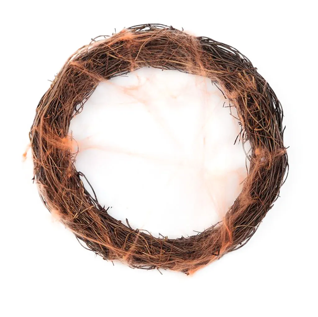 Halloween Decoration Pendant Spider Silk Circle Scene Layout Decor Scene Layout Ornaments Garland Window Hanging#WS