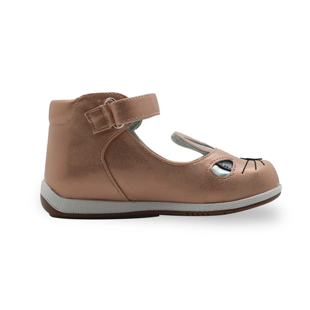 Apakowa Girls Princess Cute Rabbit Sandals Toddler Children's All Season Casual Shoes for Party School Wedding with Arch Support