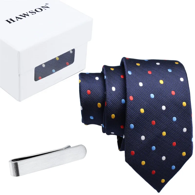 

HAWSON Tie Set with Men Necktie 2 inch 2.5 inch and Tie Bar Clip 1.37 inch for Business Wedding, Mens Accessory