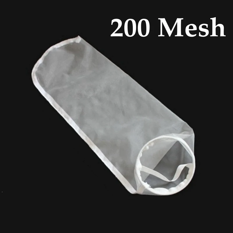 200 Mesh 10 шт./лот 40~ 300 сетчатый высококачественный нейлоновый фильтр-мешок для аквариума для водных рыб, сетчатый мешок для кофе, вина, масла, клея, жидкий микрон фильтр-мешок - Цвет: 200 Mesh