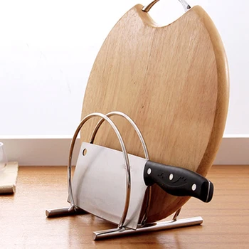 

Stainless Steel Kitchen Storage Rack Appliance Holder Knife Block Tools Cutting Board Holders Kitchen Organizer