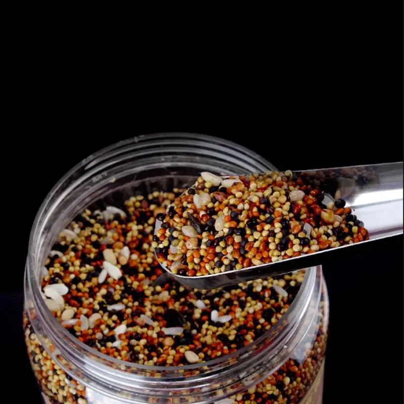 2 Pcs Stainless Steel Birds Feeder Adding Scoop Spoon Poultry Feeding Supplies Cage Accessory For Pigeon Chicken Pets Cup