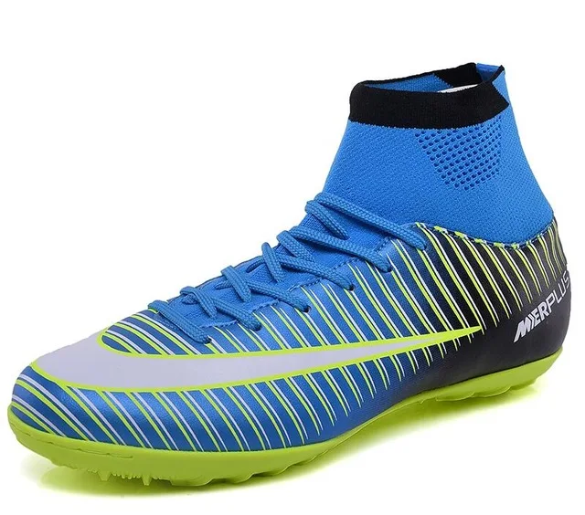 Online 2019 Football Shoes Soccer Boots For Men Children Soccer Cleats Turf Shoes Leather Soccer Trainer Boys Soccer Sneaker Turf Boot