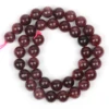 Natural Garnet Beads Round Loose Spacer Beads for DIY Jewelry Making Bracelet Necklace 15 inches 6 8 10  mm Wholesale 3