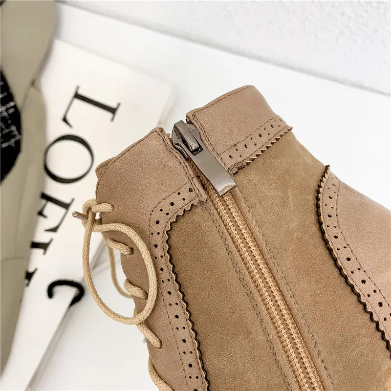 Huapate2019 latest winter single shoes women's high heels platform shoes zipper lace fashion dress party shoes women's shoes