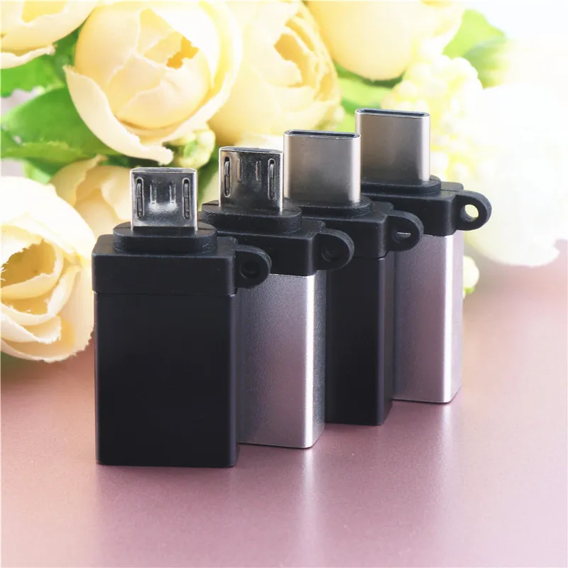 2 шт. OTG адаптер Mini Female USB 3,0-Male Micro USB/type-C конвертер для MP3 LG Android Phone XIAOMI4C адаптер зарядки