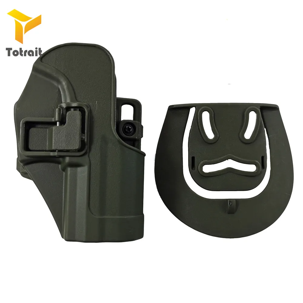 green TOtrait Тактический поясной пистолет кобура подходит для HK USP пистолет Боевая правая рука Пистолет Чехол для переноски быстрая капля охотничий Пистолет Ремень Кобура - Цвет: green