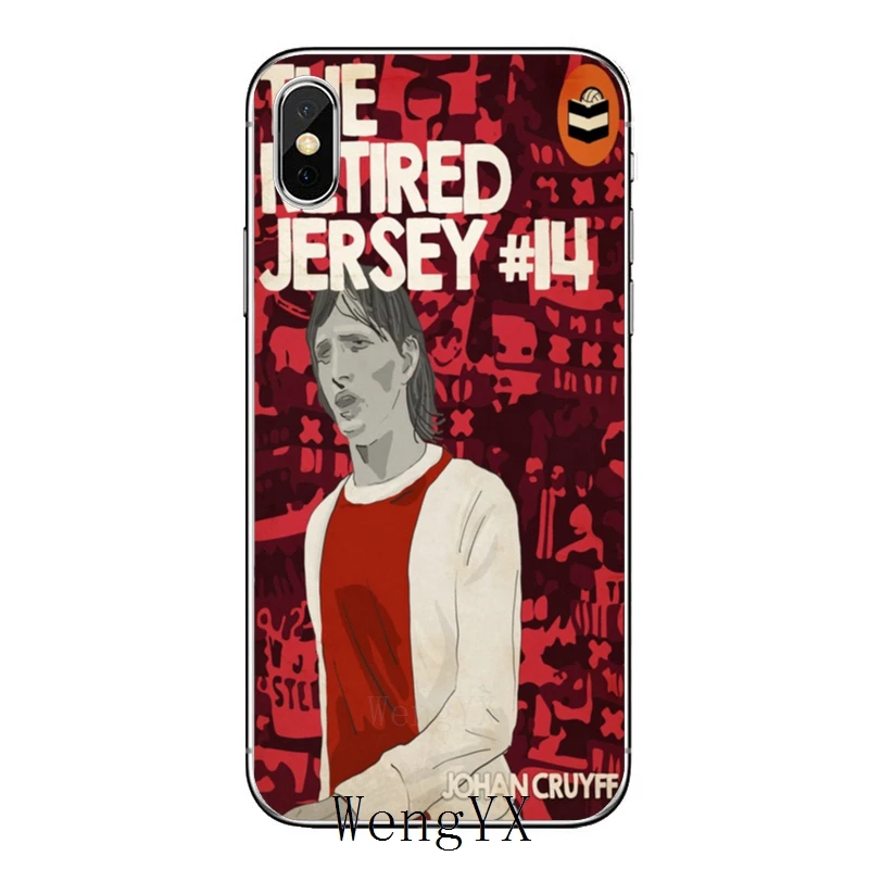 Голландский футболист Johan Cruyff для iPhone 11 pro XR X XS Max 8 7 6s plus SE 5s 5c iPod Touch 5 6 Чехол - Цвет: Johan-Cruyff-A-10