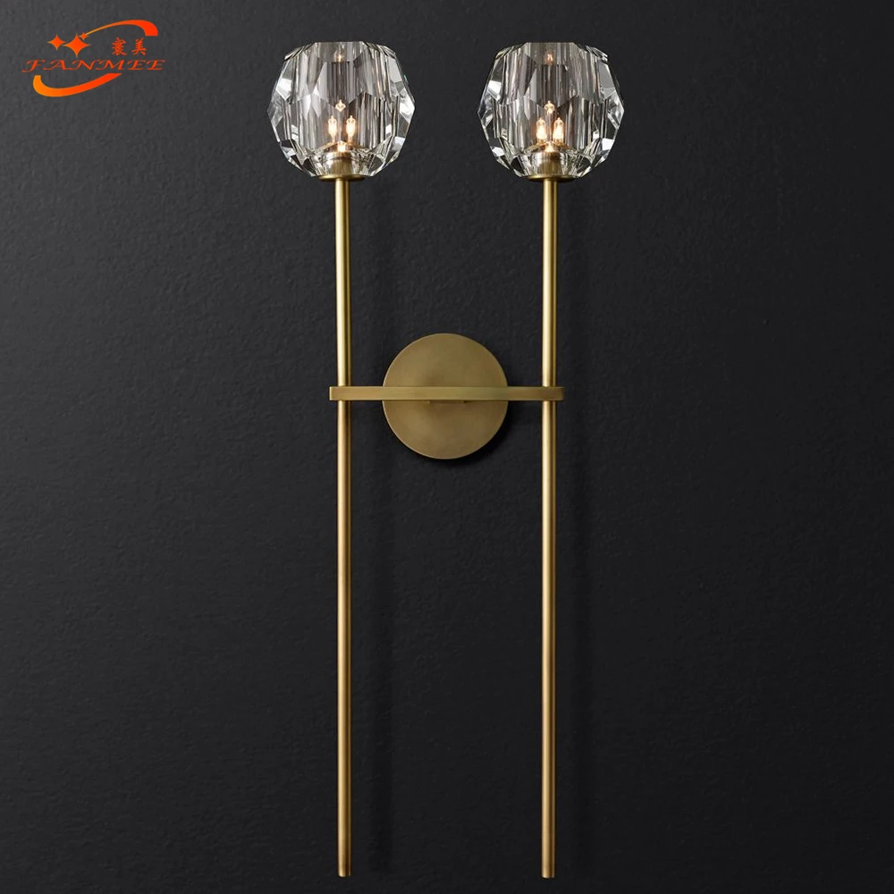 Modern Crystal Wall Lamp Modern Wall Sconce Bedroom Corridor Living Room Lights For Home Lighting