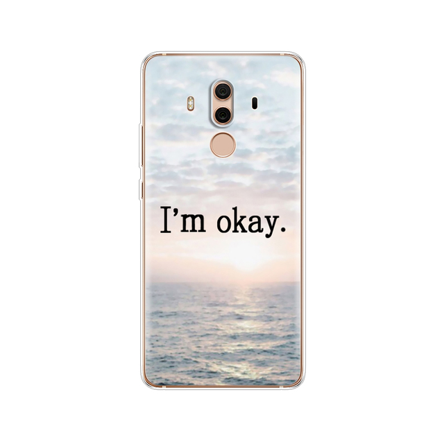 TPU Case For Huawei Mate 10 lite Printing Drawing silicon Phone Cases Cover For Huawei Mate 10 pro coque for mate 10
