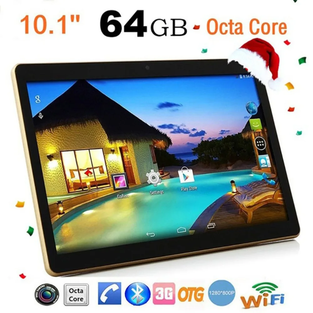 

10.1 Inch Tablet PC RAM 4G ROM 64G Dual Card Dual Standby Dual Camera Bluetooth 4.0 Phone Wifi Tablet