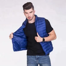 Мужской модный жилет ультра светильник зимний жилет