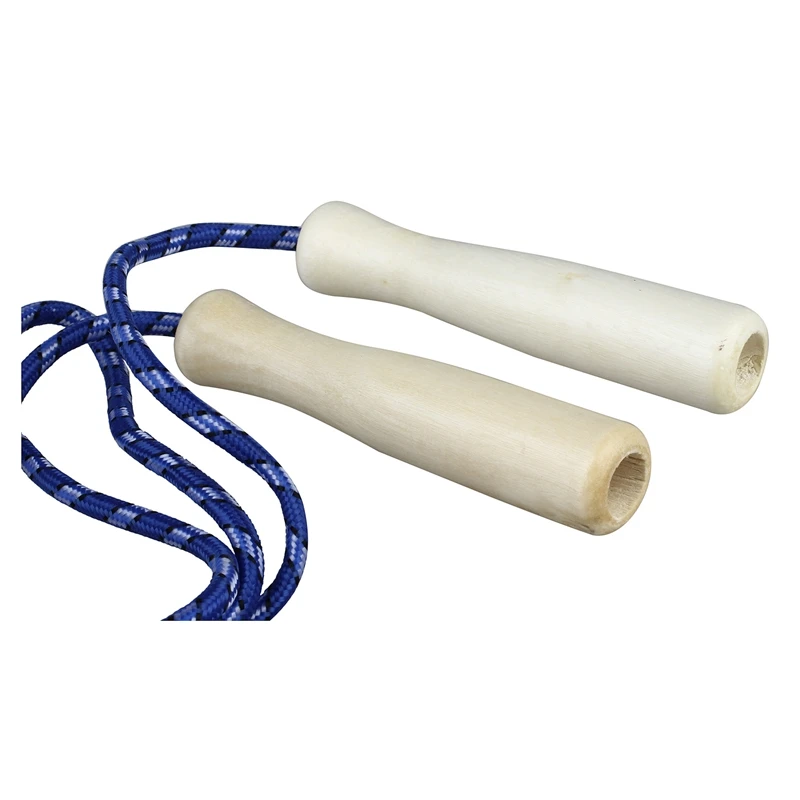 SODIAL(R) Jumping Skip Rope фитнес-Тренировка скорость Скакалка с деревянными ручками