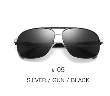 C5 Men's Polarized Square Sunglasses gafas de sol hombre oculos masculino zonnebril dames gozluk veithdia ретро gotico policia - Цвет линз: C5