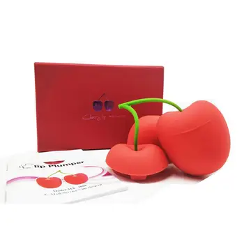 

Cherry Lip Plumper Device Enhancer-Cherry Beauty Lip Pump Enhancement Pump Device Quick Lip Plumper Enhancer Lip Trainer for