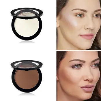 

Natural Foundation Shimmer Concealer Brighten Dark Contour Powder Face Cosmetic Highlighter Shimmer Makeup Skin Bronzer I7L5