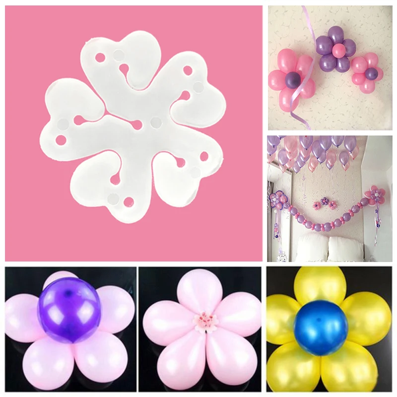 10 шт. DIY латексные Цветочные шары Globos пластиковый зажим для украшения дня