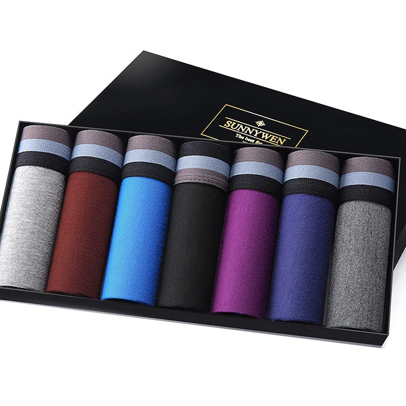 Lot Men's panties Fashion Men's Boxer Shorts Modal Boxer Shorts Winter Male Breathable Underwear Men underpants Hot (2)