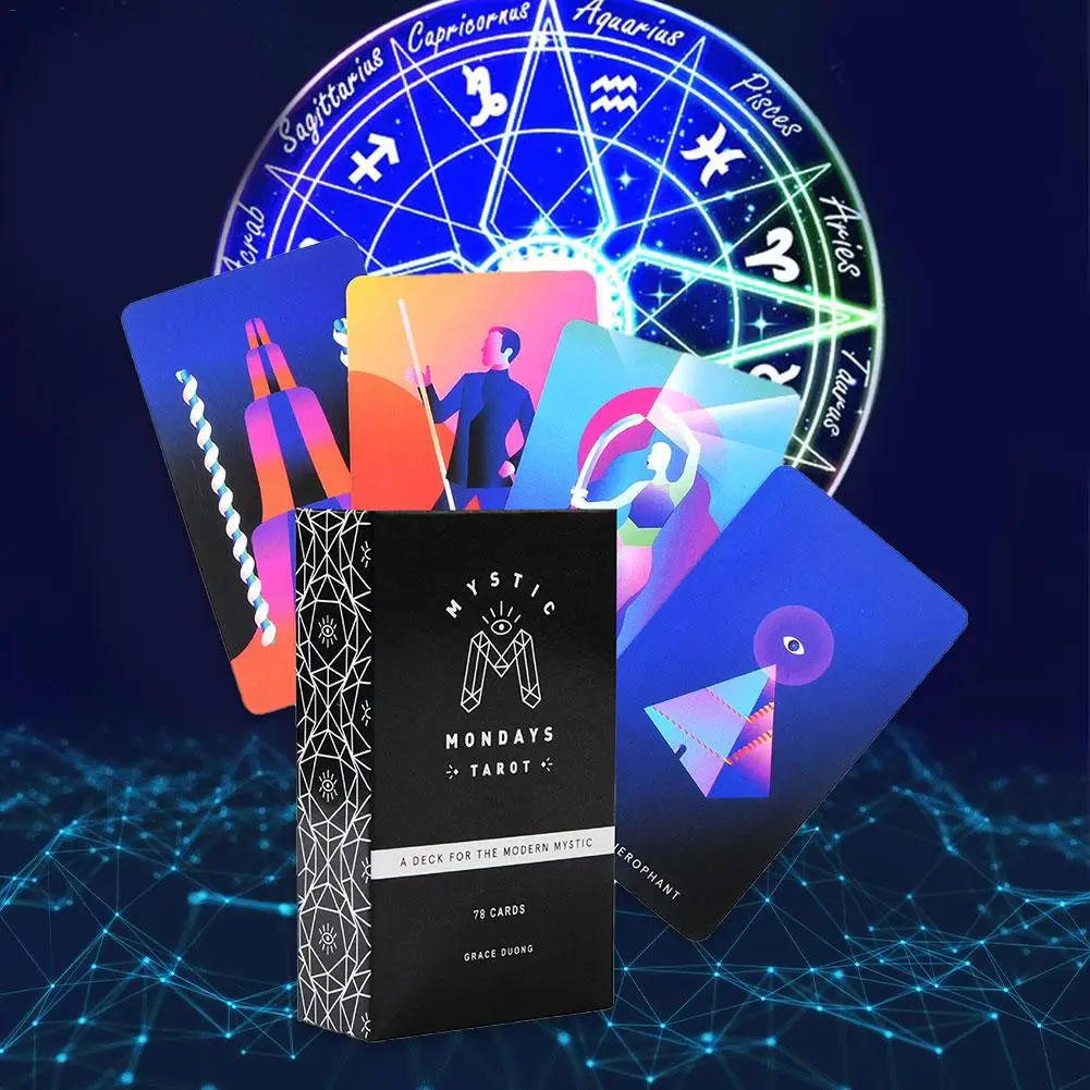 Новинка 78 шт. набор для карточного гида Tarot Kaarten Orakel Voor Mystic Maandagen Dek вечерние
