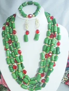 

2019---Nice Coral Jewelry Set Charming African Coral Beads Unique Design
