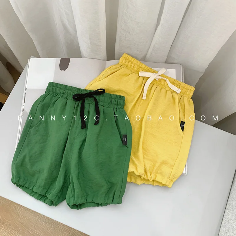 Летние Детские противомоскитные штаны из хлопка Tencel г. Новые стильные тонкие штаны в Корейском стиле для мальчиков из хлопка и льна с вышивкой для девочек