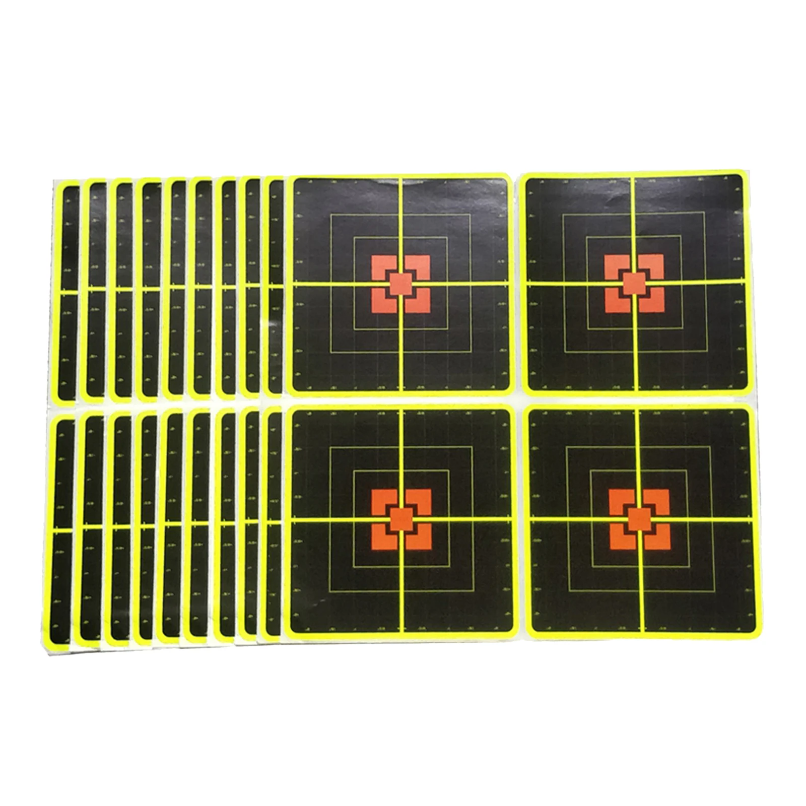 10-Sheet Shooting Targets - 10 Inch Self Adhesive Paper Reactive  Stickers - Great for All , Rifles, Pistols, 4