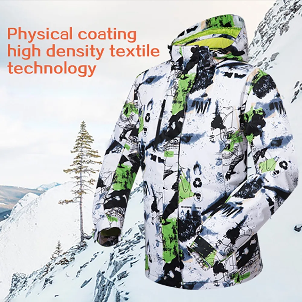 Men's Ski Tops Winter ski suit Hiking Jackets Men coat cold and windproof moisture-proof warm  #3d06 (11)