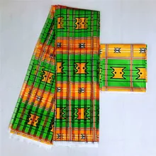 Африканская восковая лента, Шелковый воск, Анкара,, атласная ткань, 4 Ярда, audel/modell, хлопковая ткань для платья+ 2 ярда, шифон, TJ102615