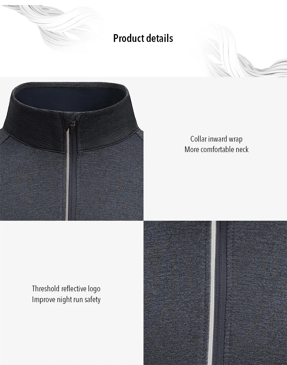 Xiaomi Mijia Amazfit one-way wet с длинными рукавами футболка 2 поколения спортивные дышащие быстросохнущие теплые мягкие для бега на открытом воздухе