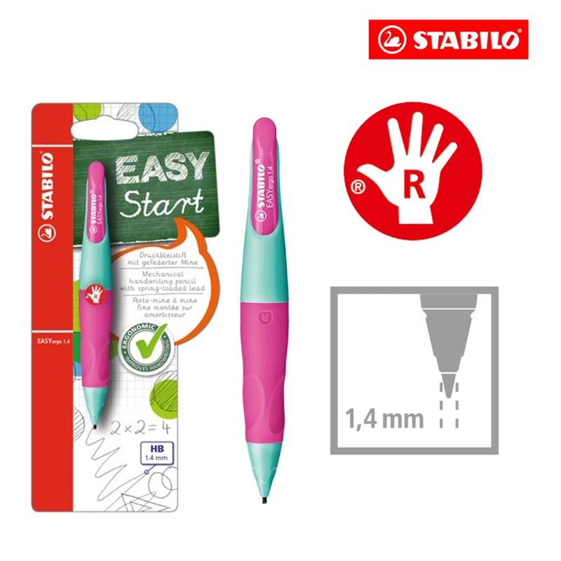 Stabilo Easy Ergo Pencil 3.15mm HB Refills = 12 Leads twin pack 