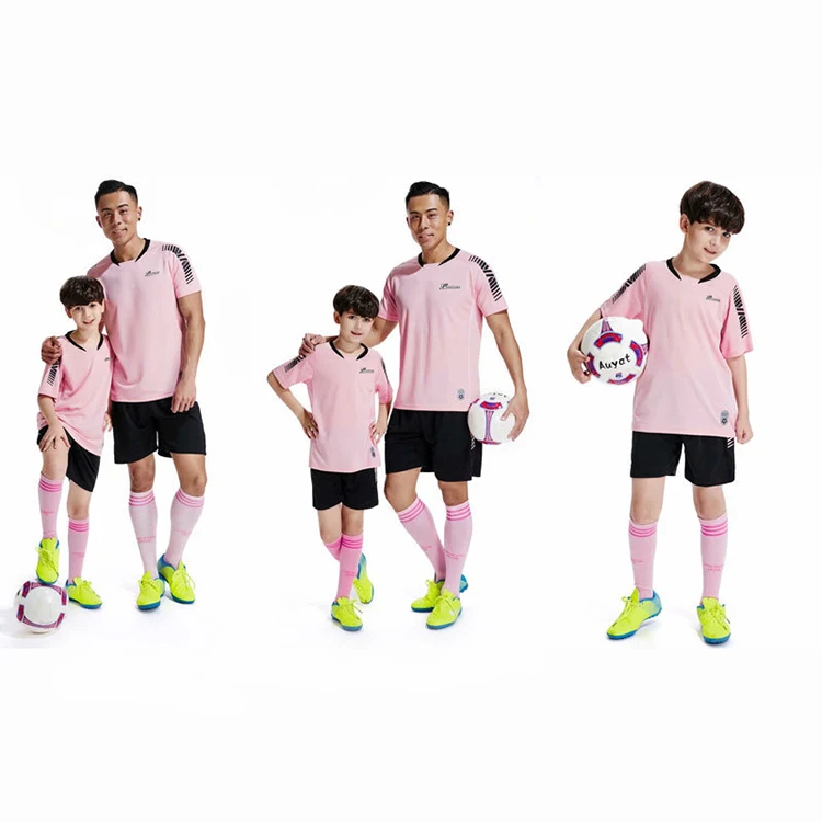 Queshark/Новая футбольная экипировка для родителей и детей, комплект футбольной одежды, детская одежда для взрослых, рубашка с короткими рукавами+ шорты