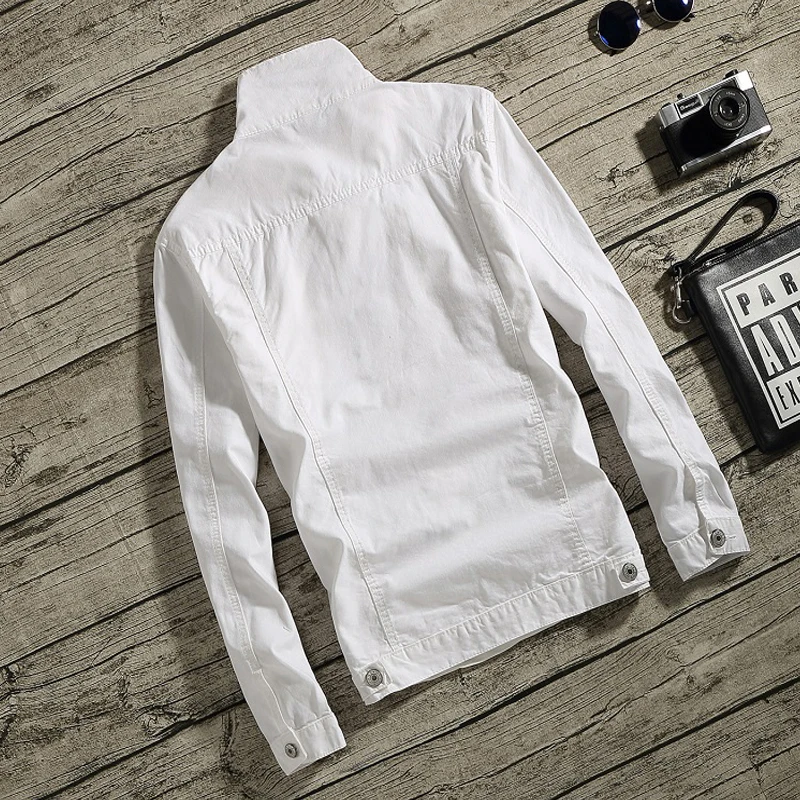 Розовое пальто для мужчин Корейский Стиль Тренд Slim Fit Social Lively Fella красивый джинсовый пиджак мужской с отверстиями на одежде