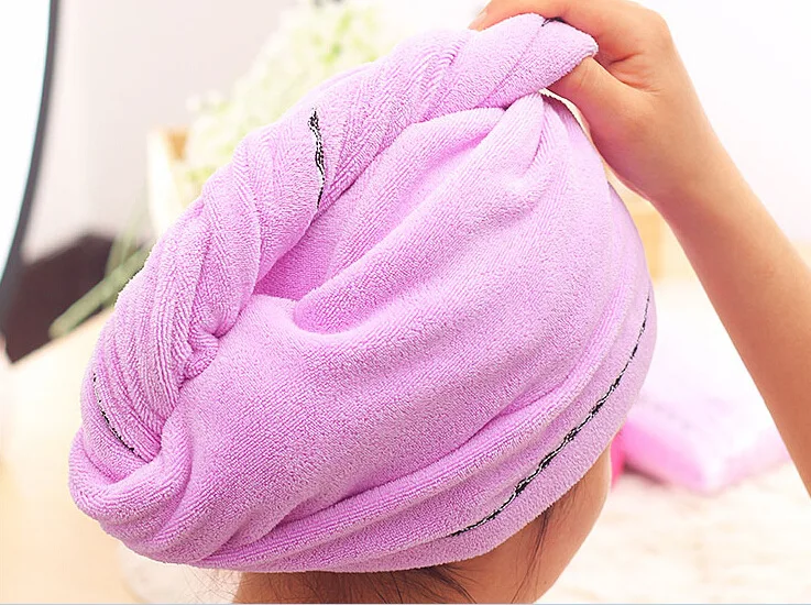 Rapided Drying Hair Towel Women Bathroom Super Absorbent Quick-drying Thicker microfiber Bath Towel Hair Dry Cap Salon Towel