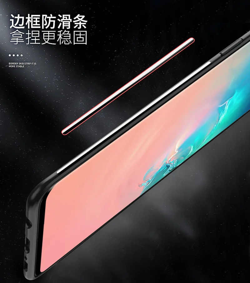 Подходит для SAMSUNG S9plus S10lite кольцо Поддержка чехол M30 A50 A70 A40s Прозрачный чехол для телефона