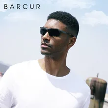 BARCUR, спортивные мужские поляризованные солнцезащитные очки, мужские очки для ночного вождения