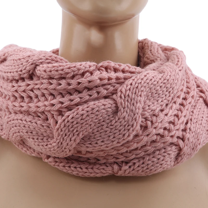Fashion Knitted Snood Scarf Warm Winter Women Scarf Cashmere Snud For Women Scarf Infinity Scarves Neck Circle Ring Scarf