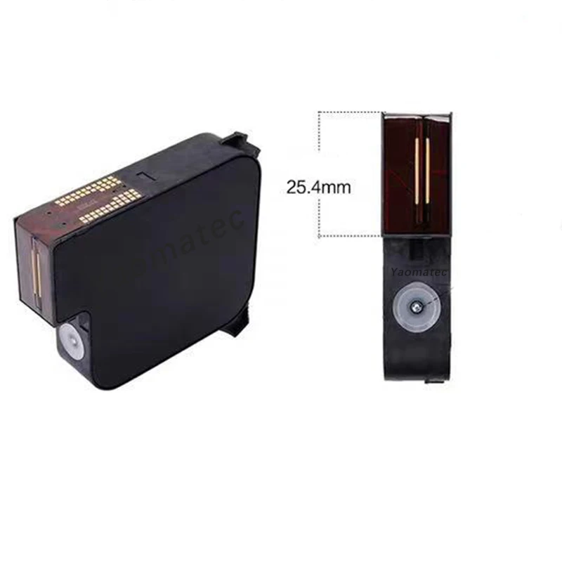 Compatible 25.4mm Black Red Green Blue White Yellow solvent Quick dry ink cartri