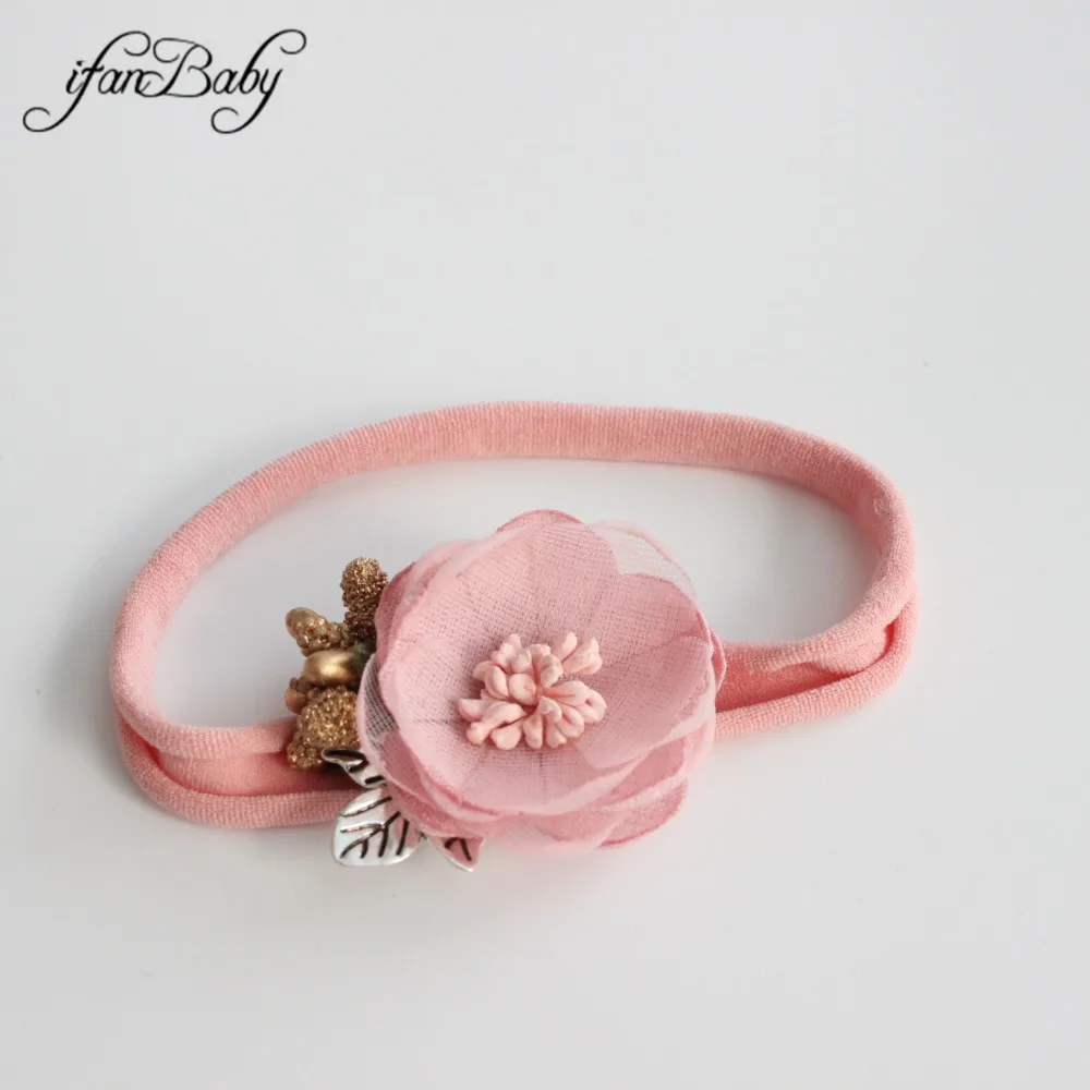 kids nylon headband girl flower headband accessories (11)