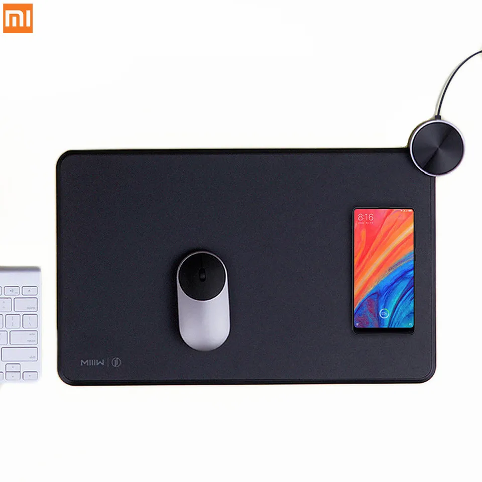 Xiaomi Mijia Miiiw смарт-Мышь Pad Qi Беспроводная зарядка Xiaomi Беспроводное зарядное устройство для телефона Быстрая зарядка игровой коврик для мыши