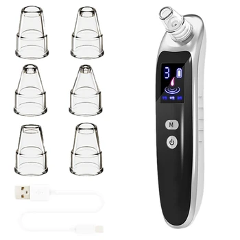 

USB Rechargeable Blackhead Remover Face Pore Vacuum Skin Care Pimple Removal Vacuum Suction Facial Tools