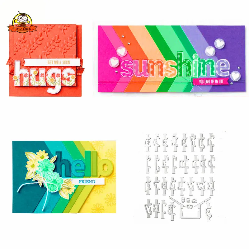 

Alphabet Dies Cut Metal Cutting Dies Letter for Scrapbooking Clear Stamps and Die Sets DIY Card Making Crafts Stencil Dies