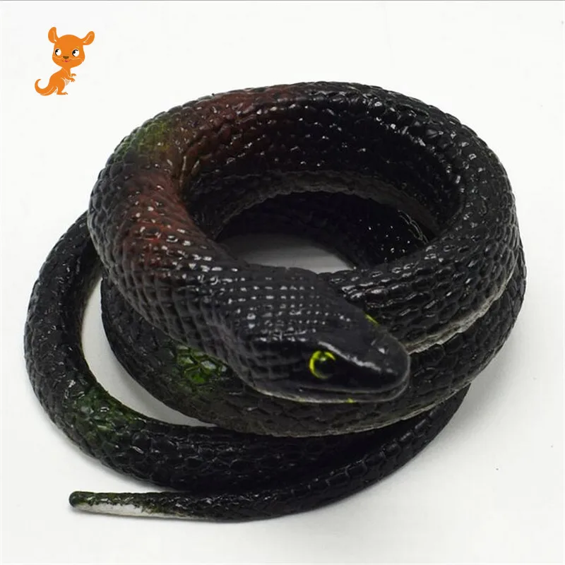 

reative gift Realistic Soft Rubber Toy Snake Safari Garden Props Joke Prank Gift About 75cm Novelty and Gag Playing Jokes Toy