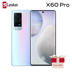 Оригинальные новые vivo X60 Pro Двойной 5G мобильного телефона NFC Samsung Exynos 1080 6,56 ''3D гибкий AMOLED 120 Гц перепрошить скорость мобильного телефона