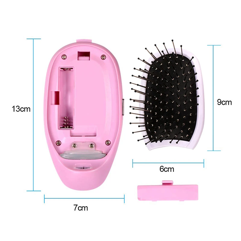 Electric Ionic Hairbrush Negative Ion Hair Comb Anti-static Hair Brush Frizz Free Smooth Hair Styling Tools Relax Scalp Massage 5