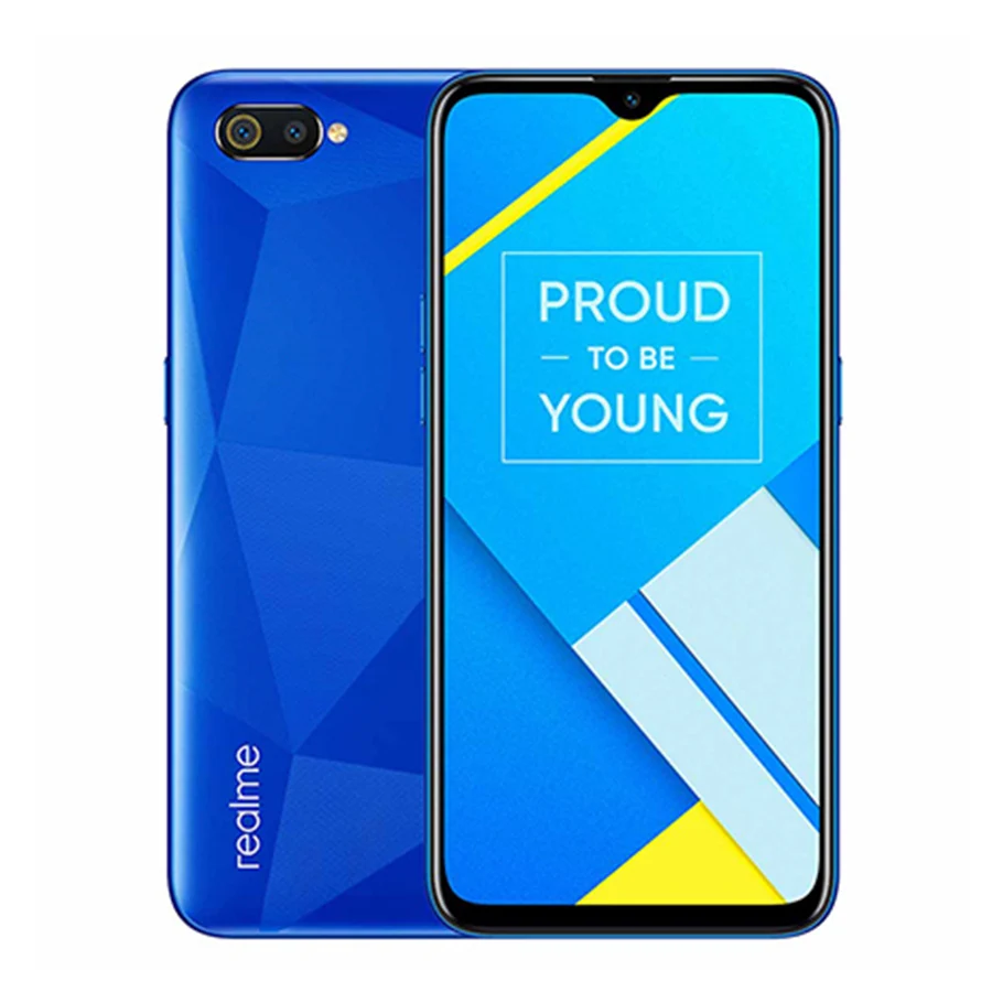RU версия OPPO Realme C2 15,5 HD+ Dewdrop MediaTek Helio P22 2 Гб ОЗУ 16 Гб ПЗУ 13 МП AI двойная камера заднего вида 4000 мАч мобильный телефон - Цвет: Blue