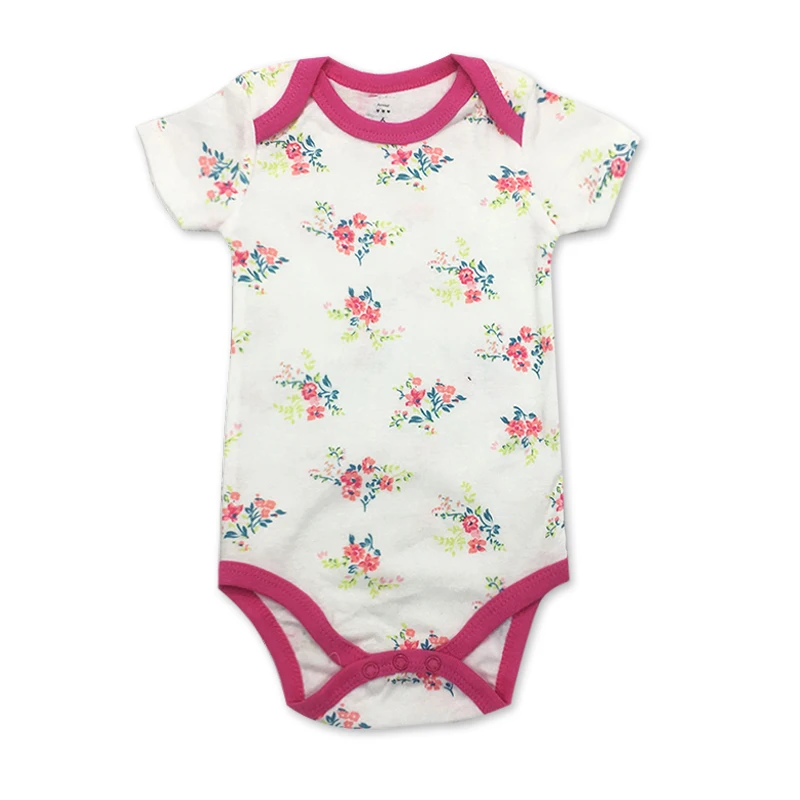Боди для малышей с принтом новорожденных Модный летний детский комбинезон