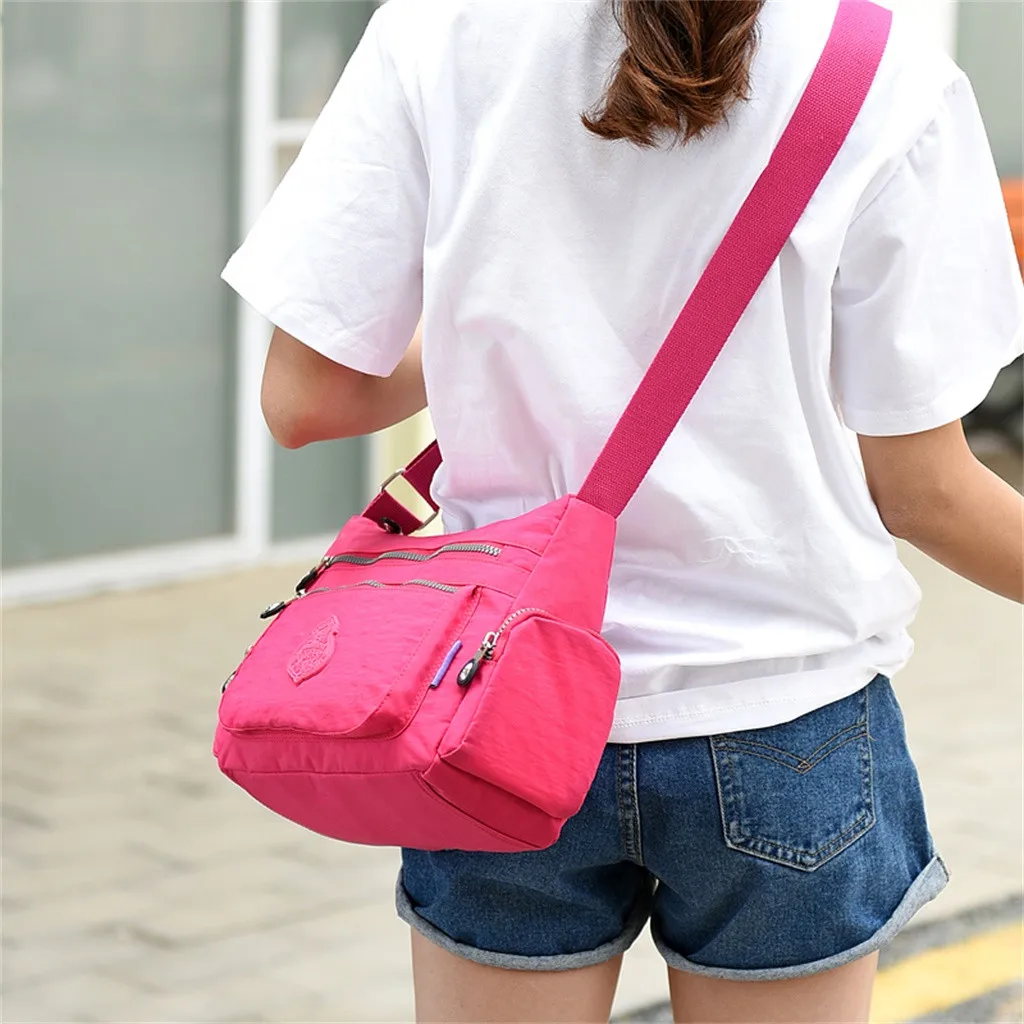 Женская нейлоновая сумка через плечо водонепроницаемая элегантная повседневная