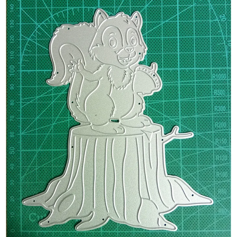 

Craft squirrel Trees stump Bear animal embossing Frame Metal Cutting Dies Stencils for DIY Scrapbooking Paper Cards Embossing