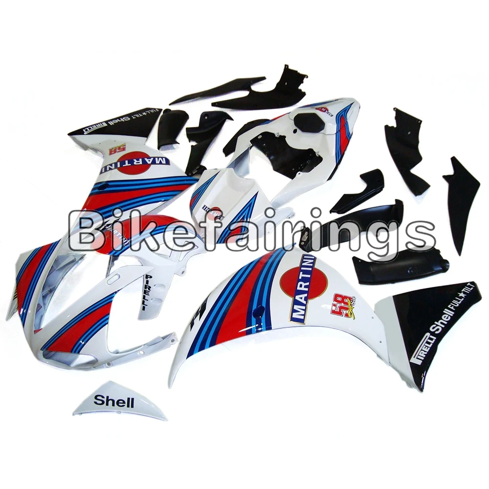 Инъекции Обтекатели для Yamaha YZF1000 R1 2009 2010 2011 YZF R1 09 10 11 ABS Пластик электронный атомайзер мартини белый красные, синие